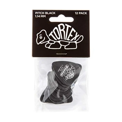 Abbildung von JIM DUNLOP Plektrum Tortex Pitch Black 1,14mm 12 Stück