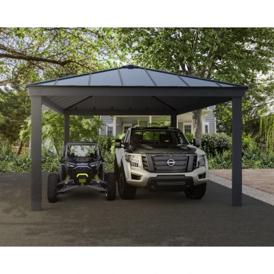 Abbildung von Carport Colorado 14x20 Alu Grau 426x612cm