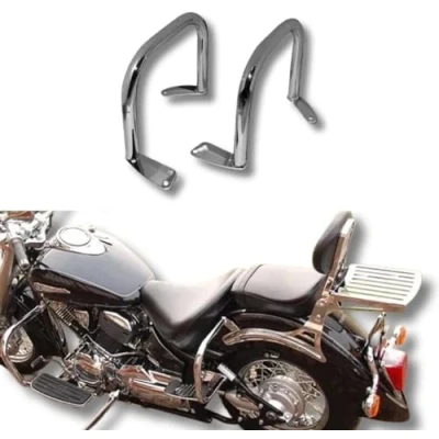 Abbildung von BM UK Yamaha XVS650 Drag Star (V 650) Classic Custom Heavy Duty Rear Saddle Bag Crash Bars Safety Guard