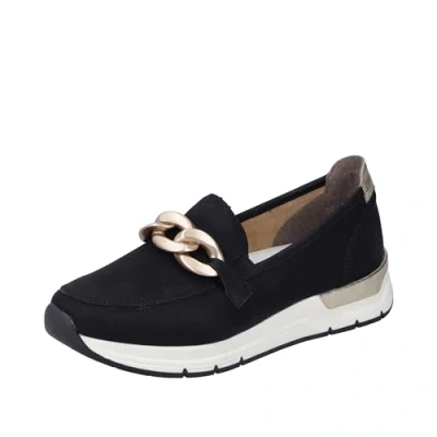 Abbildung von Rieker Sneaker low, Damen, Größe: 40, Schwarz Schuhe