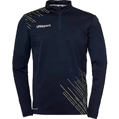 Abbildung von uhlsport Score 26 1/4 Zip Top Herren Sport Jacke Sweatshirt Sweatjacke Pullover Fußball Fitness Gym Hoody Pulli smartbreathe FIT atmungsaktiver Stoff aus recyceltem Polyester