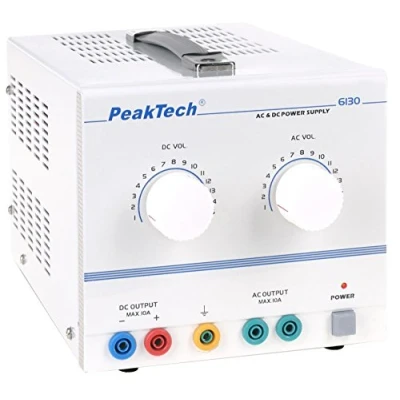 Abbildung von PeakTech DC AC Labornetzteil Labornetzgerät 1 15V / 10A, linear, Stück, P 6130