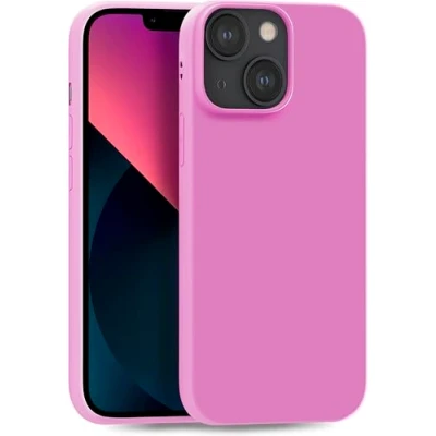 Abbildung von MyGadget Hülle kompatibel mit iPhone 13 Mini robuste Handyhülle TPU Case Slim Silikonhülle Back Cover Kratzfest Schutzhülle matt Rosa Lila