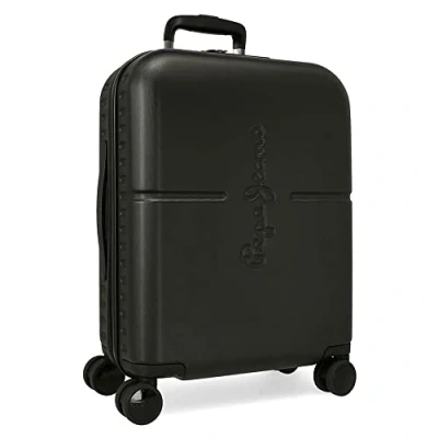 Abbildung von Pepe Jeans Highlight Kabinentrolley, schwarz, 40 x 55 20 cm, starr, ABS Verschluss, integriert, 37 l, 3,22 kg, 4 Räder, Handgepäck