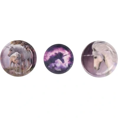 Abbildung von SCHOOL MOOD® Patchies Luisa Einhorn, (Set, 3 tlg), mit Klett, für Schulranzen und Sporttasche
