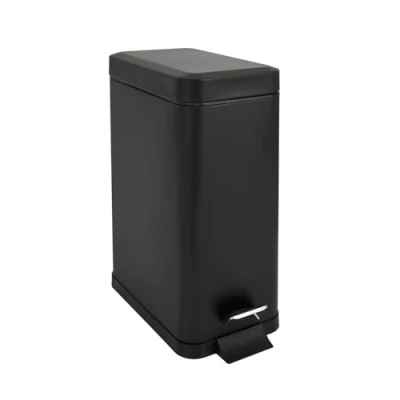 Abbildung von SVITA Mülleimer STM10, Treteimer, Softclose Funktion, 18L, Pulverbeschichteter Stahl, Schwarz
