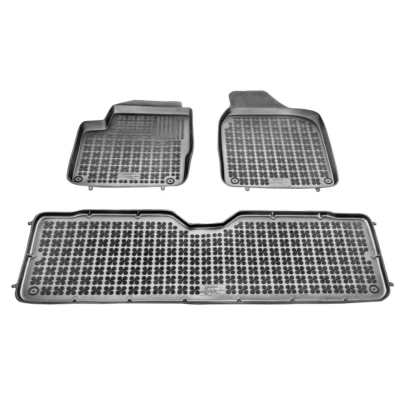 Abbildung von REZAW PLAST 200103A Fußmattensatz Gummi vorne und hinten schwarz VOLKSWAGEN: Sharan I, SEAT: Alhambra I