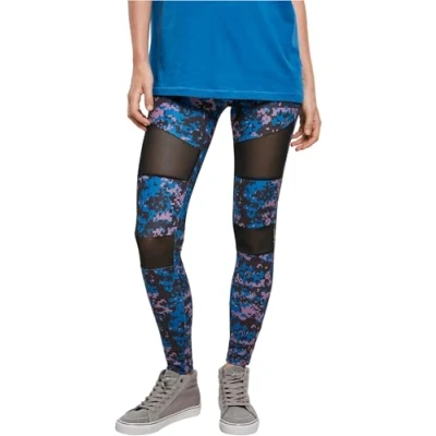 Abbildung von Urban Classics TECH Leggings Hosen, Damen, Größe: Large, Digital duskviolet camo