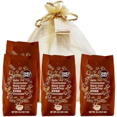Abbildung von GUSTONE. One&amp;Only Pure Chocolate Powder 4 x 1000g Beutel Geschenkset