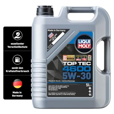 Abbildung von Liqui Moly Top Tec 4600 5W 30 5l Motoröl 2316 OPEL: Vectra C Limousine, Corsa D Schrägheck, Zafira Tourer, BMW: 3 Touring, X1, 1 Cabrio