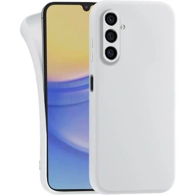 Abbildung von MyGadget Hülle für Samsung Galaxy A13 5G A04s robuste Silikon Schutzhülle TPU Case Slim Silikonhülle Back Cover Kratzfest Handyhülle Matt Weiß