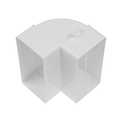 Abbildung von Vent Systems 110 x 55 mm rechteckiger 90 Kanalverbinder vertikaler Rohreinlass, Auslasskupplung Heizung, Kühlung, Lüftungsanschluss HVAC System Kanaladapter