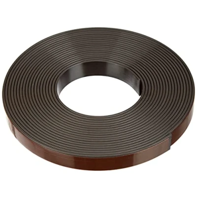 Abbildung von MagFlex® 12.7 mm Breite Flexible Magnetband Premium Self Adhesive Polarität B (5 Meter Länge)