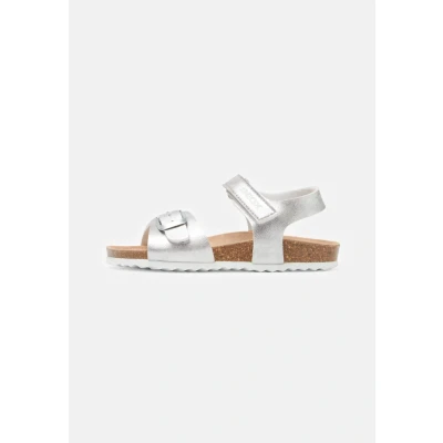 Abbildung von Geox Adriel GIRL Riemensandalette für Kinder, Größe: 31, Silver Schuhe