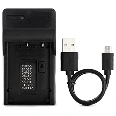 Abbildung von SLB 1037 USB Ladegerät für Samsung Digimax U CA3, CA4, CA401, CA5, CA501, CA505, V10, V700, V800 Kamera und Mehr
