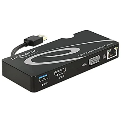 Abbildung von DeLOCK USB 3.0 Adapter zu HDMI / VGA + Gigabit LAN