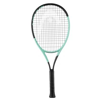 Abbildung von HEAD Unisex Youth Boom Jr. 2024 Tennisschläger, Schwarz/Mint, 9 11 Jahre