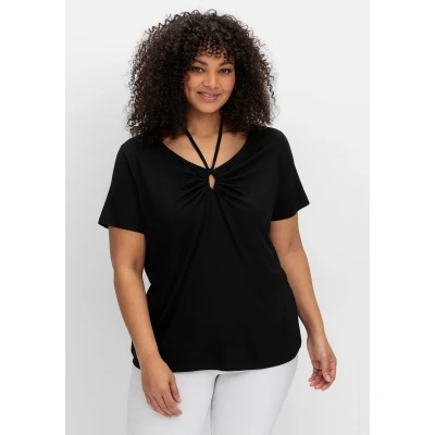Abbildung von sheego by Joe Browns T Shirt &quot;Große Größen&quot;, mit Neckholder Bindeband