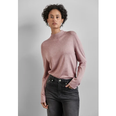 Abbildung von Street One Rollkragen Strickpullover, Damen, Größe: 42, Rosa