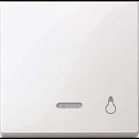 Abbildung von Merten 435919 Wippe mit Kontrollfenster und Aufdruck Licht, polarweiß glänzend, System M