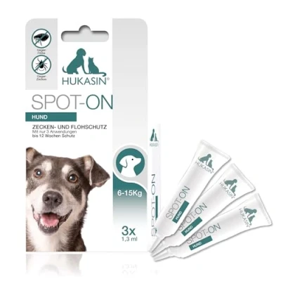 Abbildung von Hukasin Zeckenschutzmittel Hukasin® Spot On Hund Zecken und Floh Schutz, 3.9 ml