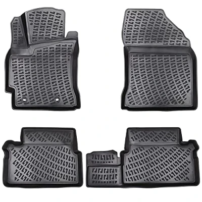 Abbildung von Elmasline Design 3D Gummimatten Set für Toyota Camry VIII ab 2017 Extra hoher 5cm Rand