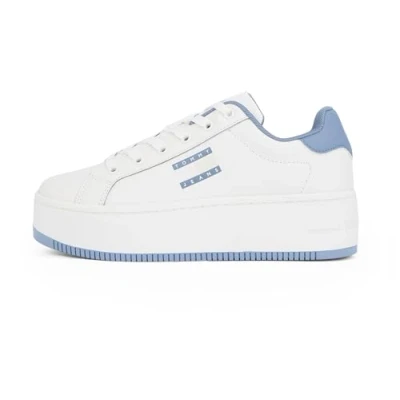 Abbildung von Tommy Jeans Flatform Sneaker low, Damen, Größe: 37, Clear water Schuhe