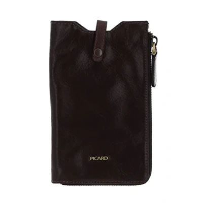 Abbildung von Picard 5295 Handytasche aus Wasserbüffelleder in der Farbe: Cafe, Futter: Polyester, 10x17,5x2 cm, 52953Z0055