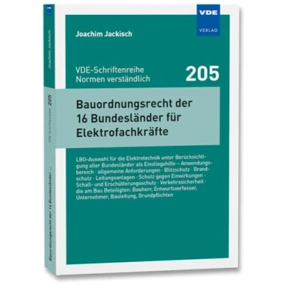 Abbildung von Bauordnungsrecht der 16 Bundesländer für Elektrofachkräfte: LBO Auswahl die Elektrotechnik unter Berücksichtigung allerBundesländer als ... ·Verkehrssicherheit · am Bau Beteiligte
