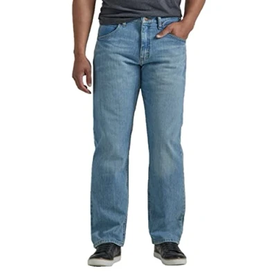 Abbildung von Wrangler Authentics Herren Klassische 5 Pocket Relaxed Fit Jeans, Bleached Denim Flex, 33W / 34L