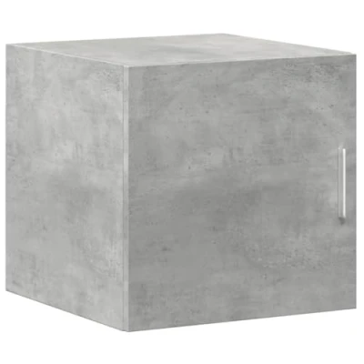 Abbildung von vidaXL Wandschrank, Hängeschrank mit Stauraum, Lagerschrank Wandmontage für Wohnzimmer Schlafzimmer Garage, Aufbewahrungsschrank Schrank, Betongrau Holzwerkstoff