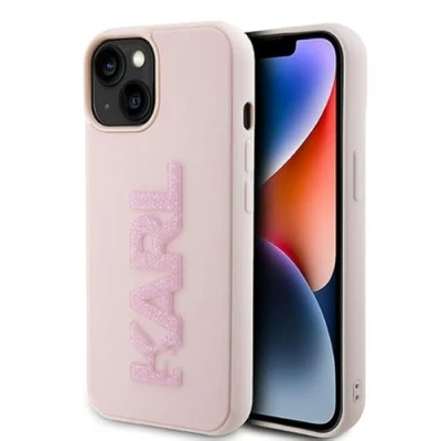 Abbildung von Karl Lagerfeld KLHCP15SHNCMKLP Hülle für iPhone 15 6.1&quot; Rosa hardcase Monogram Choupette