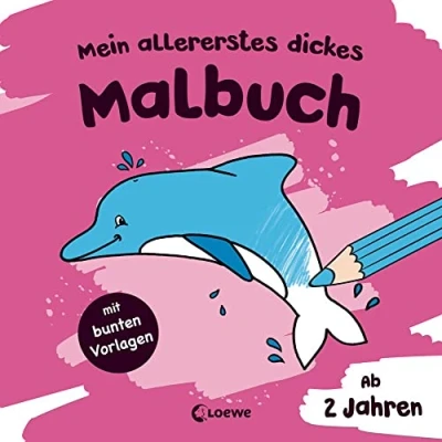 Abbildung von Mein allererstes dickes Malbuch (Delfin): Kritzelbuch für Kinder ab 2 Jahre