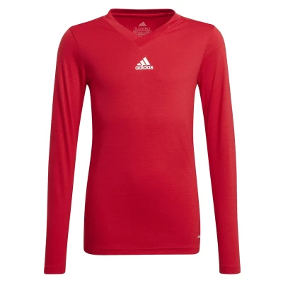Abbildung von adidas Originals TEAM BASE Y Langarmshirt für Kinder, Größe: 176, Rotweiss