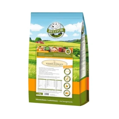 Abbildung von Bellfor Trockenfutter für Hunde mit Huhn Wiesen Schmaus 4 kg 4000 g