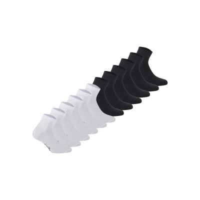 Abbildung von Diadora Unisex 12ER PACK Mehrfach LOGO Socken, Größe: 35 38, Weiß schwarz