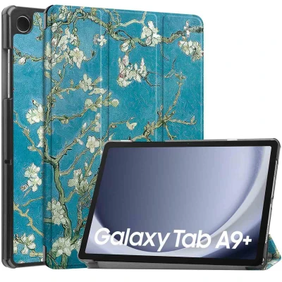 Abbildung von Design Trifold Klapphülle für das Samsung Galaxy Tab A9 Plus Green Plant