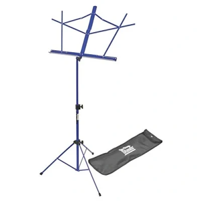 Abbildung von On Stage SM7122DBB Kompakter Notenständer mit Tasche, Dunkelblau