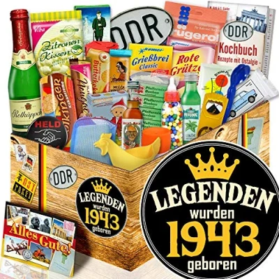 Abbildung von Legenden 1943 DDR Geschenke Set Geburtstagsgeschenke Mann