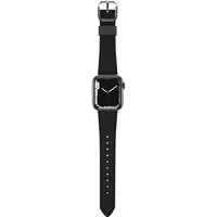 Abbildung von OtterBox Symmetry Cactus Leather Uhrenarmband für Apple Watch 41/40/38mm, weiches, angenehmes und strapazierfähiges Watch, Schwarz