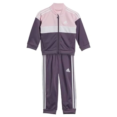 Abbildung von adidas Tiberio Colorblock Shiny Tracksuit für Kinder, 3 Stripes Trainingsanzug Babys, Unisex