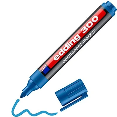 Abbildung von 10 x edding Permanentmarker 300 hellblau