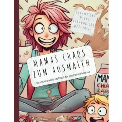 Abbildung von Mamas Chaos zum Ausmalen: Das humorvolle Malbuch für gestresste Entspannen, lachen und den Alltag vergessen