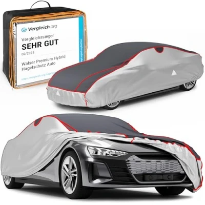 Abbildung von Walser Hagelschutz Abdeckplane Auto, Auszeichnung Sehr Gut* Auto Hagelschutzplane, Premium Hybrid, Autogarage Abdeckung, Abdeckung 100% Polyester, PKW XXL