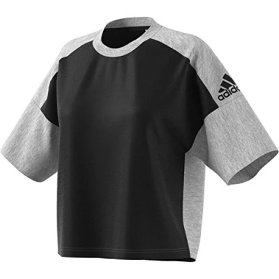 Abbildung von adidas Damen Kurzarmshirt ZNE SS CRW Rec, Schwarz/Negro/Brgrin, L, B45503