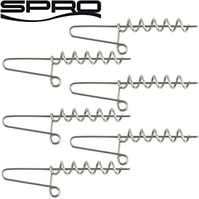 Abbildung von Spro Softbait Spiral 54mm 6 Schraubköpfe für Gummifische, Spirale Gummiköder, Jigkopf Gummishads, Gummifischspirale