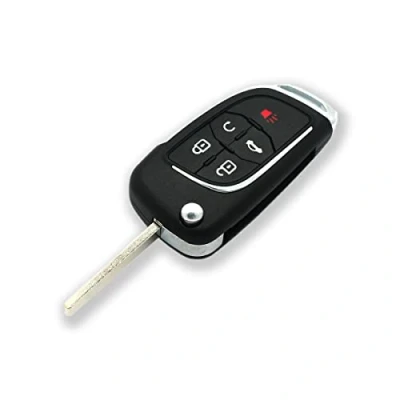 Abbildung von BROVACS Modifiziertes verbessertes Schlüsselgehäuse, kompatibel mit Chevrolet GMC Buick Opel 5 Tasten Keyless Entry Flip Remote Key Case Fob SS628D