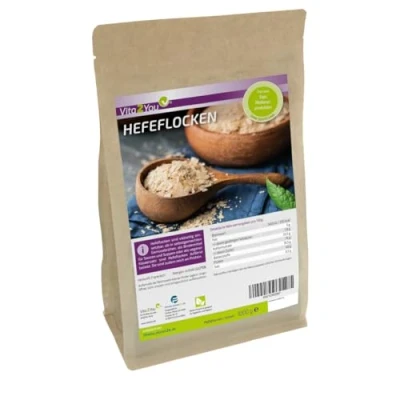 Abbildung von Vita2You Hefeflocken 1kg ohne Zusätze Proteinreich 1000g Ideal für vegane Käsesoßen Zippbeutel Premium Qualität
