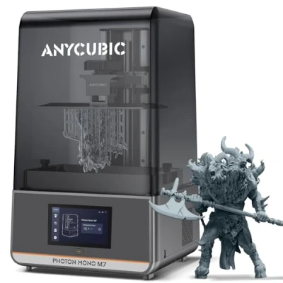 Abbildung von ANYCUBIC Photon Mono M7 Resin 3D Drucker, 10,1 Zoll 14K HD Bildschirm mit COB LighTurbo 3.0, 150 mm/h Schnelldruck, Leveling Free, Intelligenter Printer, Bauvolumen von 223 * 126 230 mm