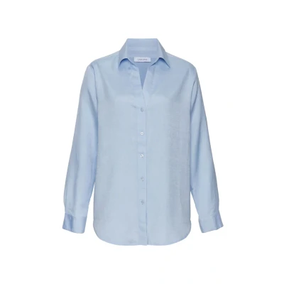 Abbildung von Lascana Hemdbluse, Damen, Größe: 48, Blau